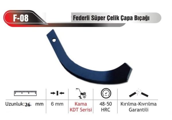 Kama KDT Serisi Çapa Bıçağı 18 Adet