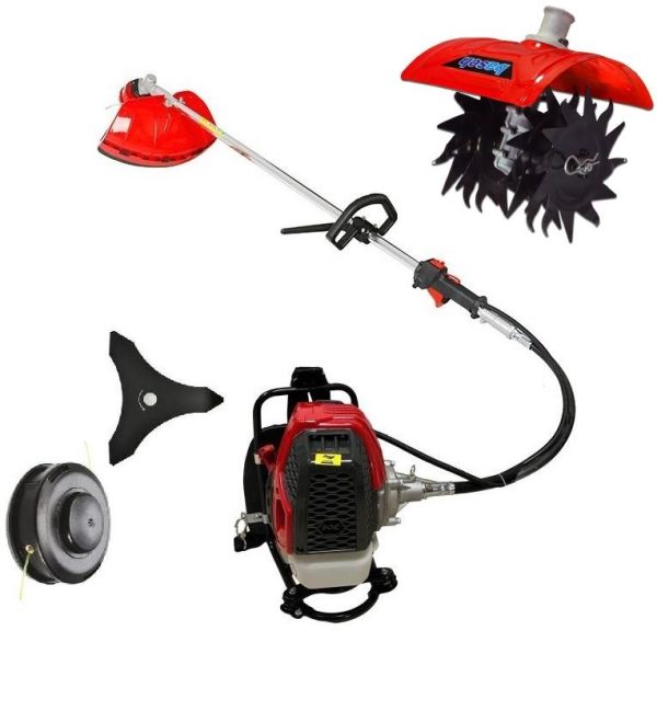 Gardenpro 520D Benzin Motorlu Tırpan + Baseh Çapalama Aparatı 2+2