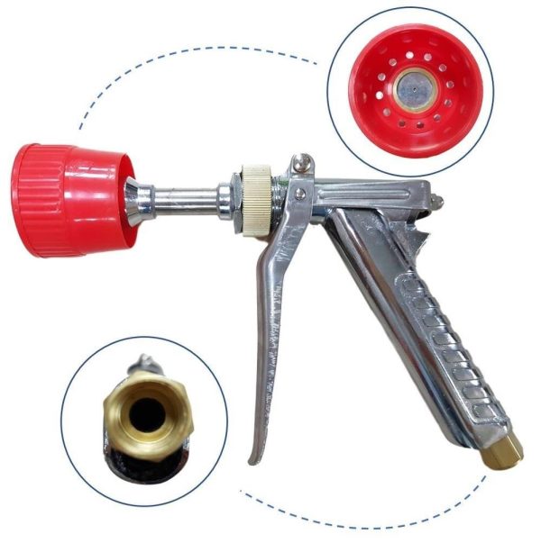 Gardenpro Tetikli ilaçlama Tabancası Krom Kısa Tip